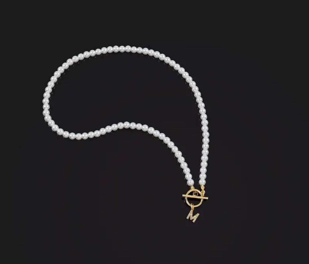 Pearl Letter Necklace