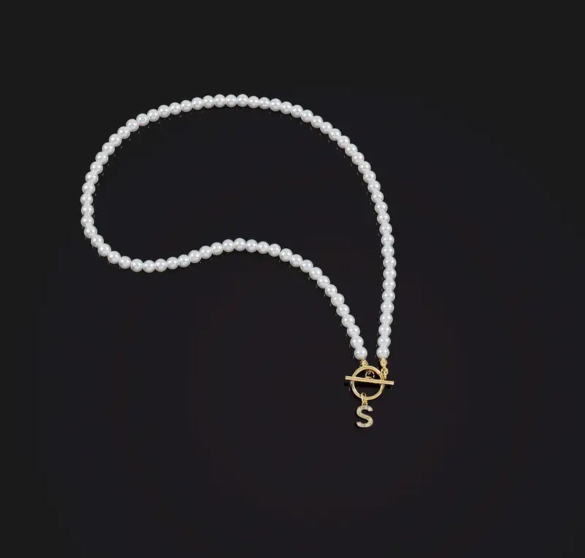 Pearl Letter Necklace