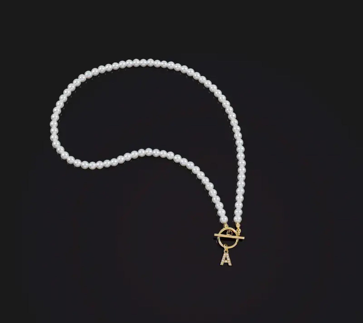 Pearl Letter Necklace